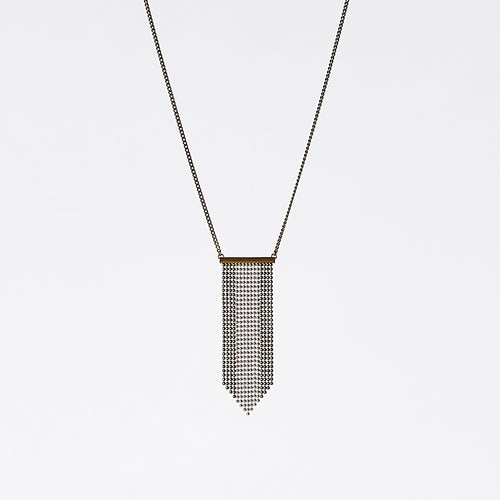 waterfall ball chain VM brass necklace #1