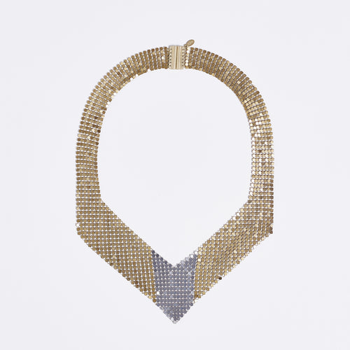 queen fish scale brass necklace #2