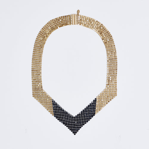 queen fish scale brass necklace #3
