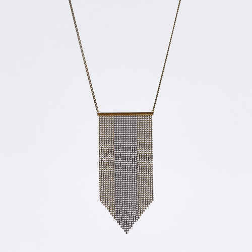 waterfall ball chain VL brass necklace #1