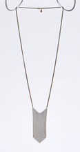 waterfall ring mesh brass necklace #2