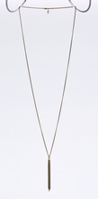 tassel curb chain S brass necklace #1