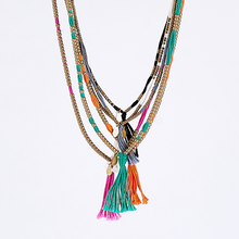 spiritual colors M brass necklace
