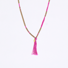 spiritual colors S brass necklace 