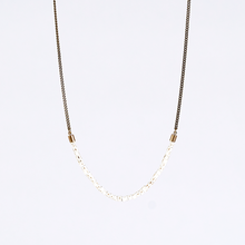 nature fishbone brass necklace #1