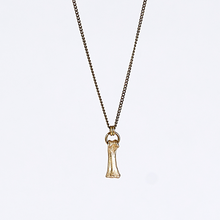 treasure nature bone brass necklace #2