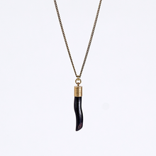 nature coral brass necklace #2