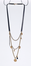 strapped gipsy brass necklace #1