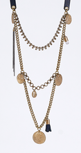 strapped gipsy brass necklace #1