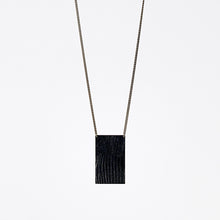 shield ostrich black brass necklace #6
