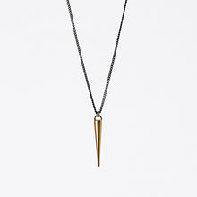 treasure pieces spike brass necklace #1