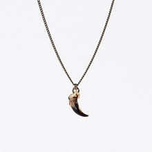 nature claw brass necklace #1