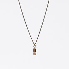 nature quartz brass necklace #2