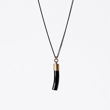 nature coral brass necklace #1