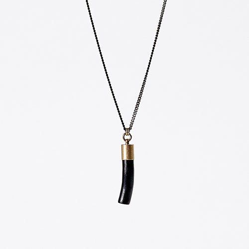 nature coral brass necklace #1