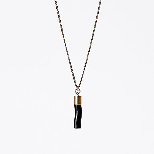 nature coral brass necklace #2