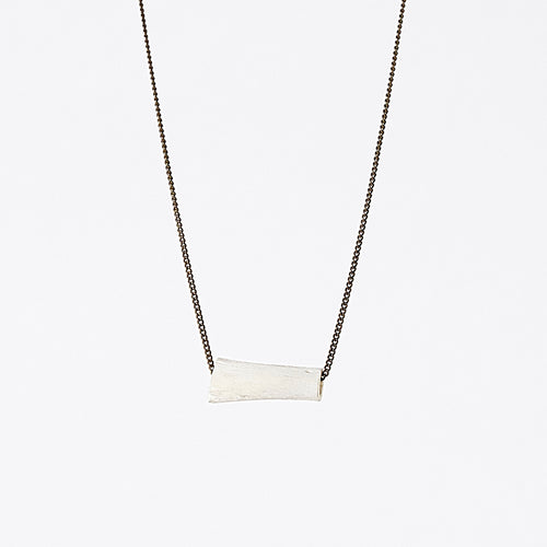 nature bone brass necklace #4