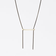 nature bone brass necklace #5