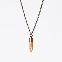 nature bamboo brass necklace #2