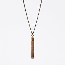 nature urchin L brass necklace #1