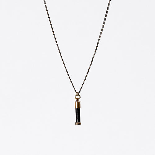 nature porcupine S brass necklace #4