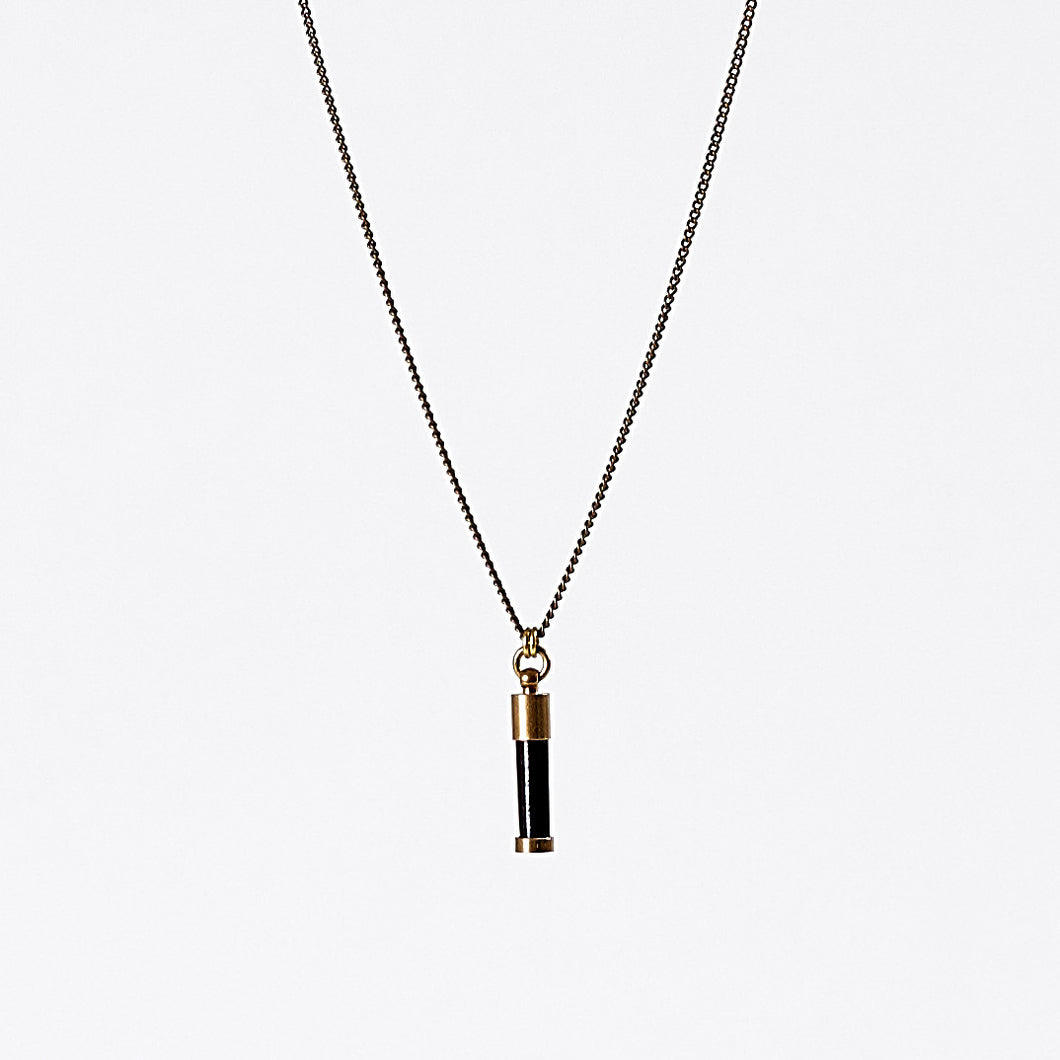 nature porcupine S brass necklace #4
