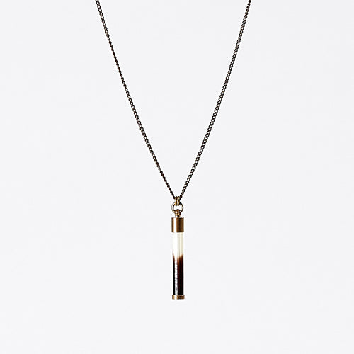 nature porcupine S brass necklace #3