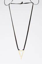 strapped light edgy brass necklace #2