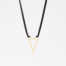 strapped light edgy brass necklace #2