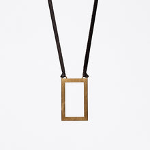 strapped light edgy brass necklace #1