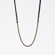 strapped light snake chain brass necklace #2