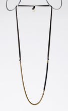 strapped light snake chain brass necklace #1