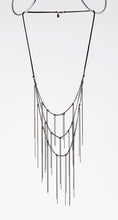 strapped light fringes brass necklace #1