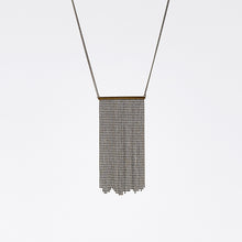 waterfall ball chain L brass necklace #1