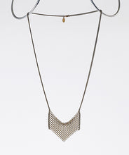 waterfall ring mesh brass necklace #4