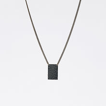 shield ostrich grey brass necklace #4