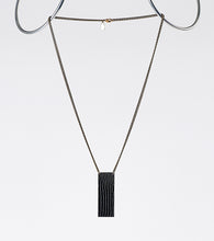 shield ostrich black brass necklace #3
