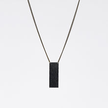 shield ostrich black brass necklace #3