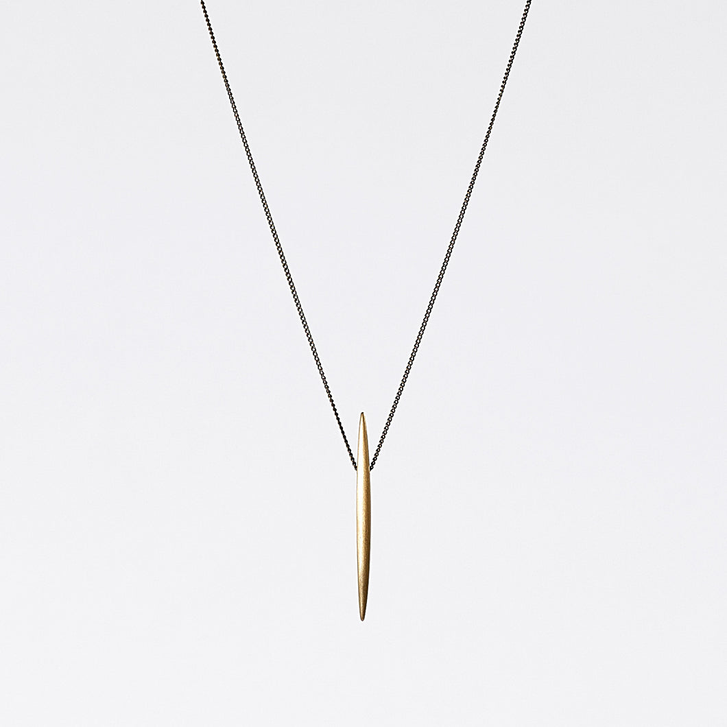 treasure spike brass necklace #2