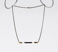 nature porcupine horizontal brass necklace #1