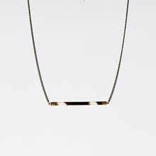 nature porcupine horizontal brass necklace #1
