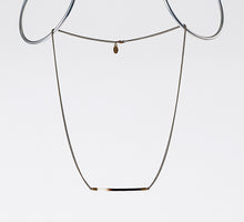 nature porcupine horizontal brass necklace #2