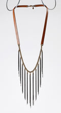 strapped native brass necklace #2