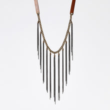 strapped native brass necklace #2