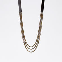 strapped tidy brass necklace #2