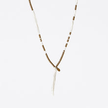 spiritual colors S brass necklace 
