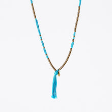 spiritual colors S brass necklace 