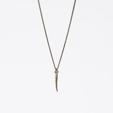 treasure nature crab brass necklace #1