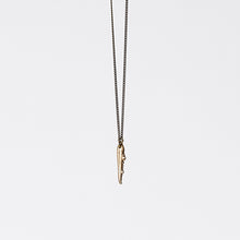 treasure nature crab brass necklace #1
