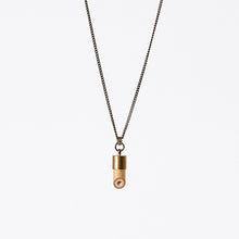 nature bamboo brass necklace #3